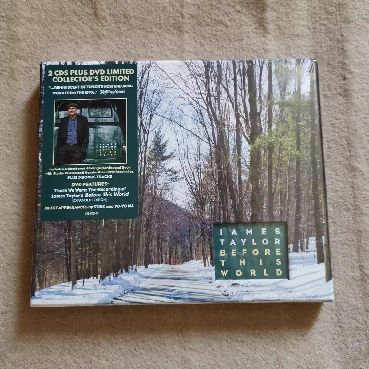 

Джеймс Тейлор: Before This World. Лимитированное коллекционное издание – Фолк-рок исполнитель и автор песен. Музыкальный коллекционный набор (2CD+DVD)
