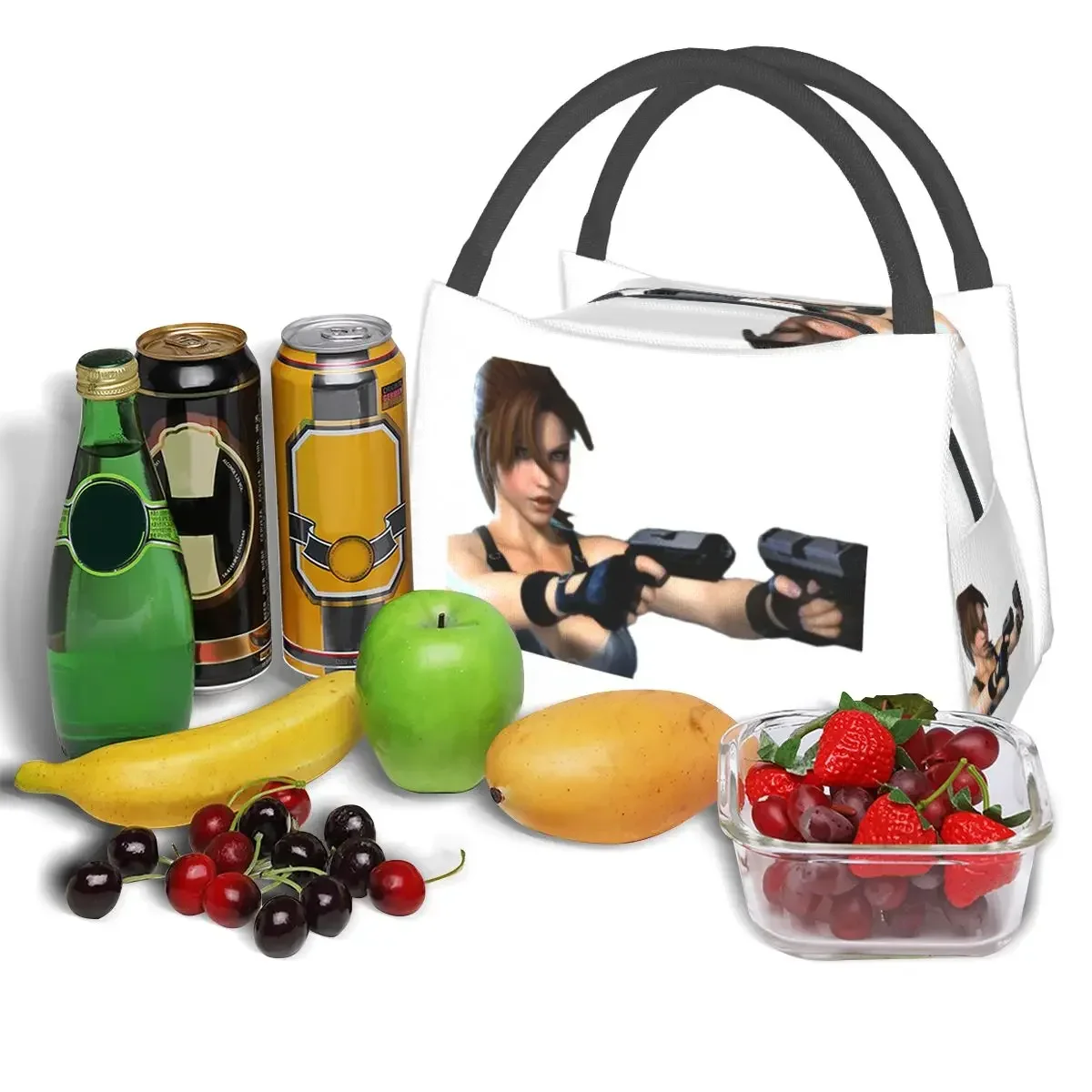 Hd tomb raider full hd almoço sacos isolado bento caixa à prova de vazamento almoço tote sacos de piquenique refrigerador saco térmico para mulher crianças trabalho