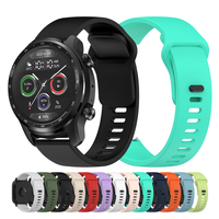 Sport Silicone Strap For TicWatch E3/E2/S/S2/GTH 2/GTX/GTW Watch Soft Band TicWatch Pro 3 Ultra GPS/Ultra LTE 22mm 20mm Bracelet