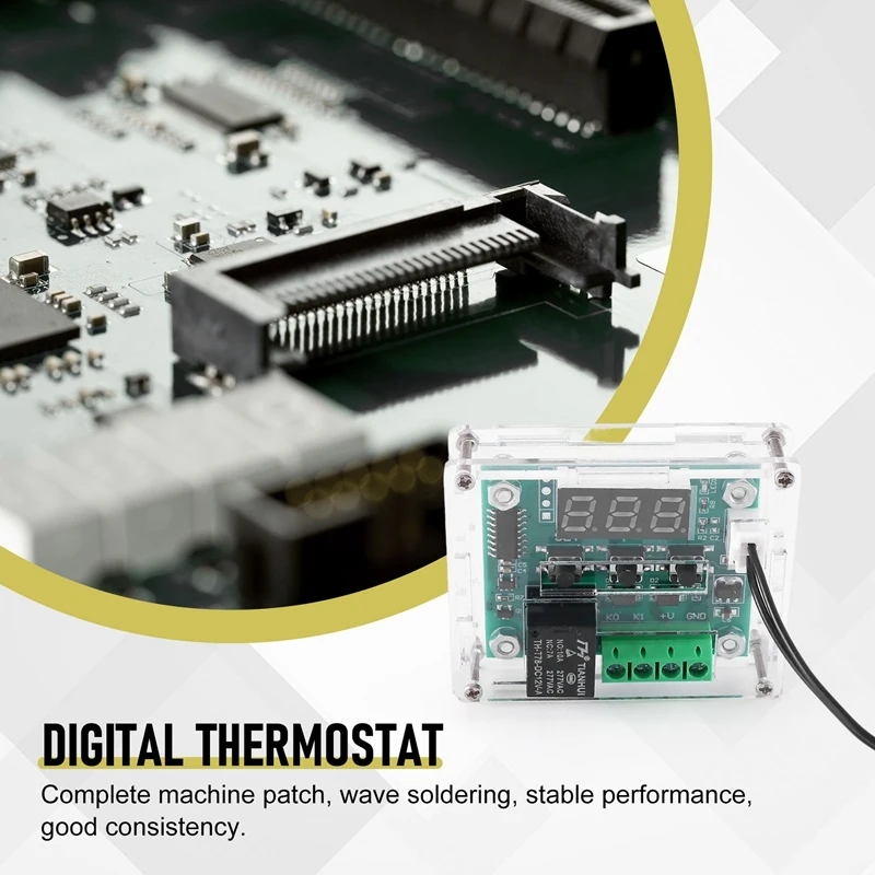 M13K-W1209 DC 12V Termostato Interruptor de controle de temperatura Controlador de termômetro com display LED digital com estojo