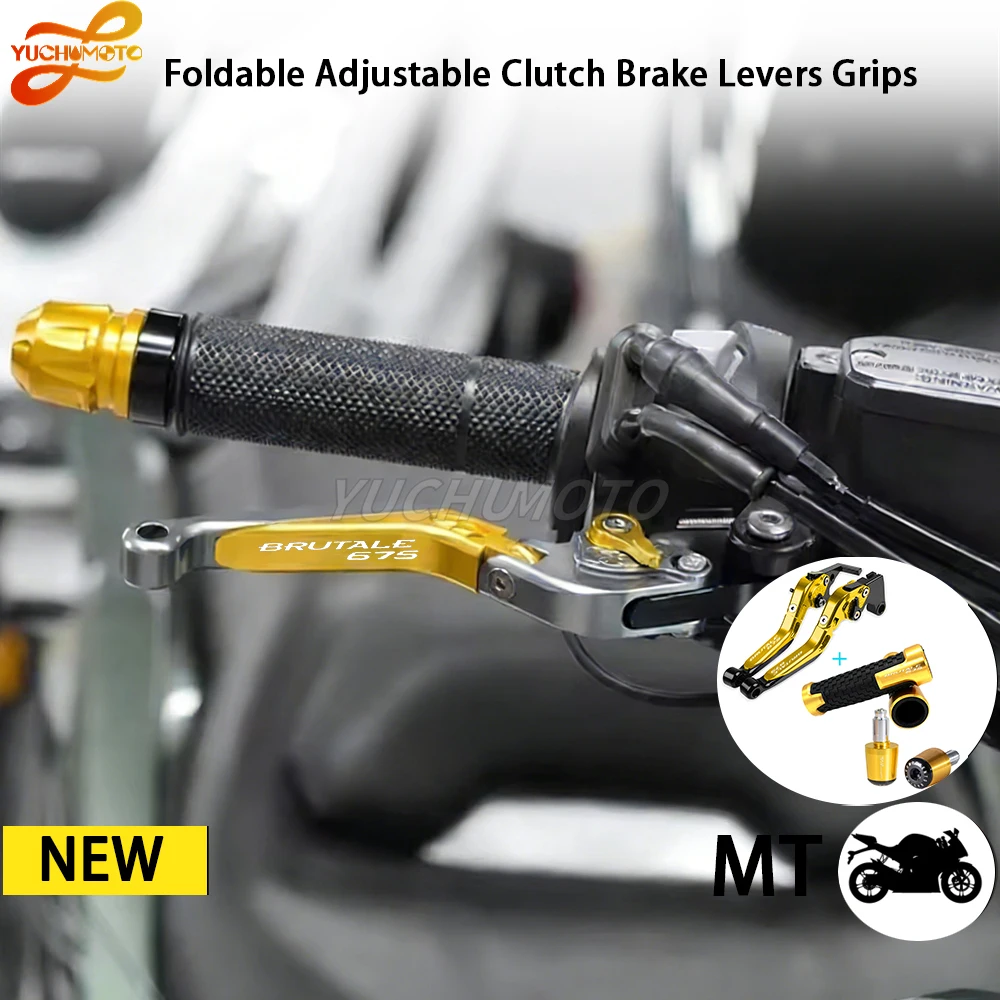 Fit For MV Agusta Brutale 675 800 2014-2018 Dragster/RR Rivale 800 Handle Levers Clutch Brake Levers Handlebar grips ends Grip