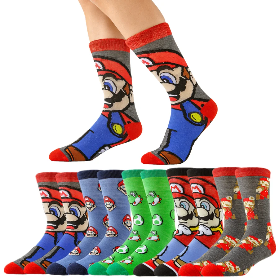 تاكارا تومي مضحك الهيب هوب الكرتون أنيمي طاقم الجوارب الرجال النساء الشارع نمط الجدة الجوارب غير رسمية