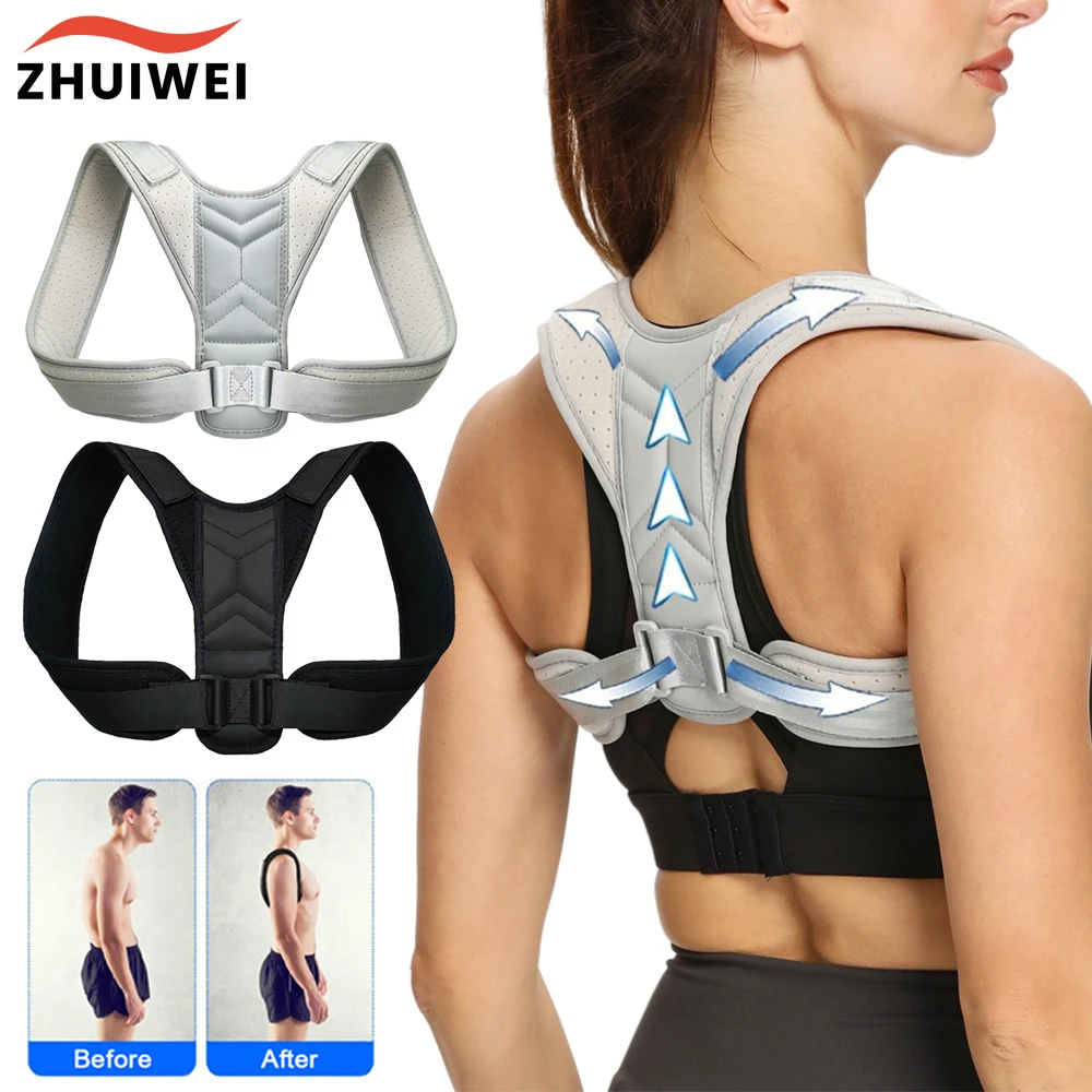 Adjustable Posture Corrector Back Brace Comfortable Posture Trainer for Spinal Alignment Posture Support Humpback Straightener