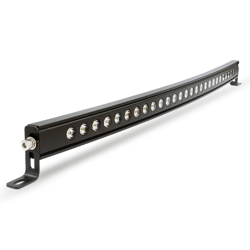 Curved Slim LED Light Bar with Spotlights Single Row LED Light Bar for Truck Grille