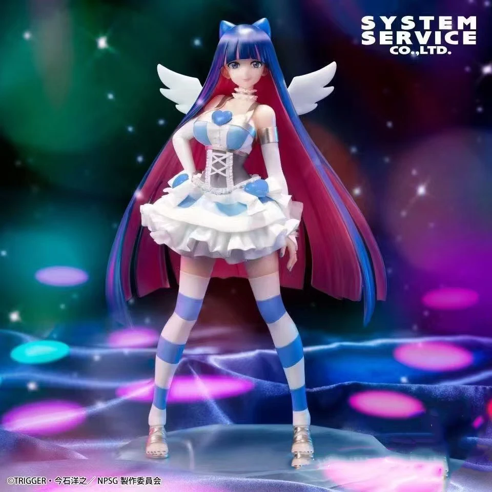 In Stoxk Original SYSTEM SERVICE BRILLIANT New PANTY & STOCKING with GARTERBELT Anime PANTY & STOCKING Action Figurine Toy Model
