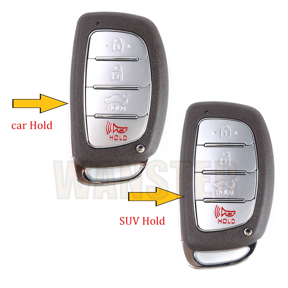 3 4 Bottons Car Key Fob Case Shell Housing for Hyundai Creta Mistra Elantra Tucson IX35 IX25 Sonata I30 Verna Creta Solaris