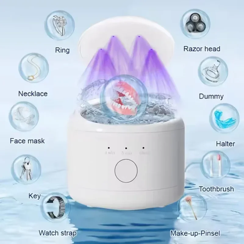 50 кГц ультразвуковая чистящая машина, стиральная машина для очков, бытовые брекеты, часы, щетка для ювелирных изделий, машина для чистки времени