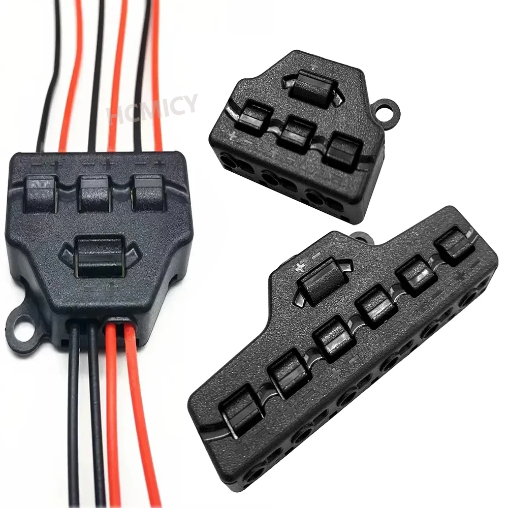 

LED Distributor Terminal Connector 3/6 Ports Led Model Miniature Lighting System DC Lamp Quick Connection To Copper Hardware