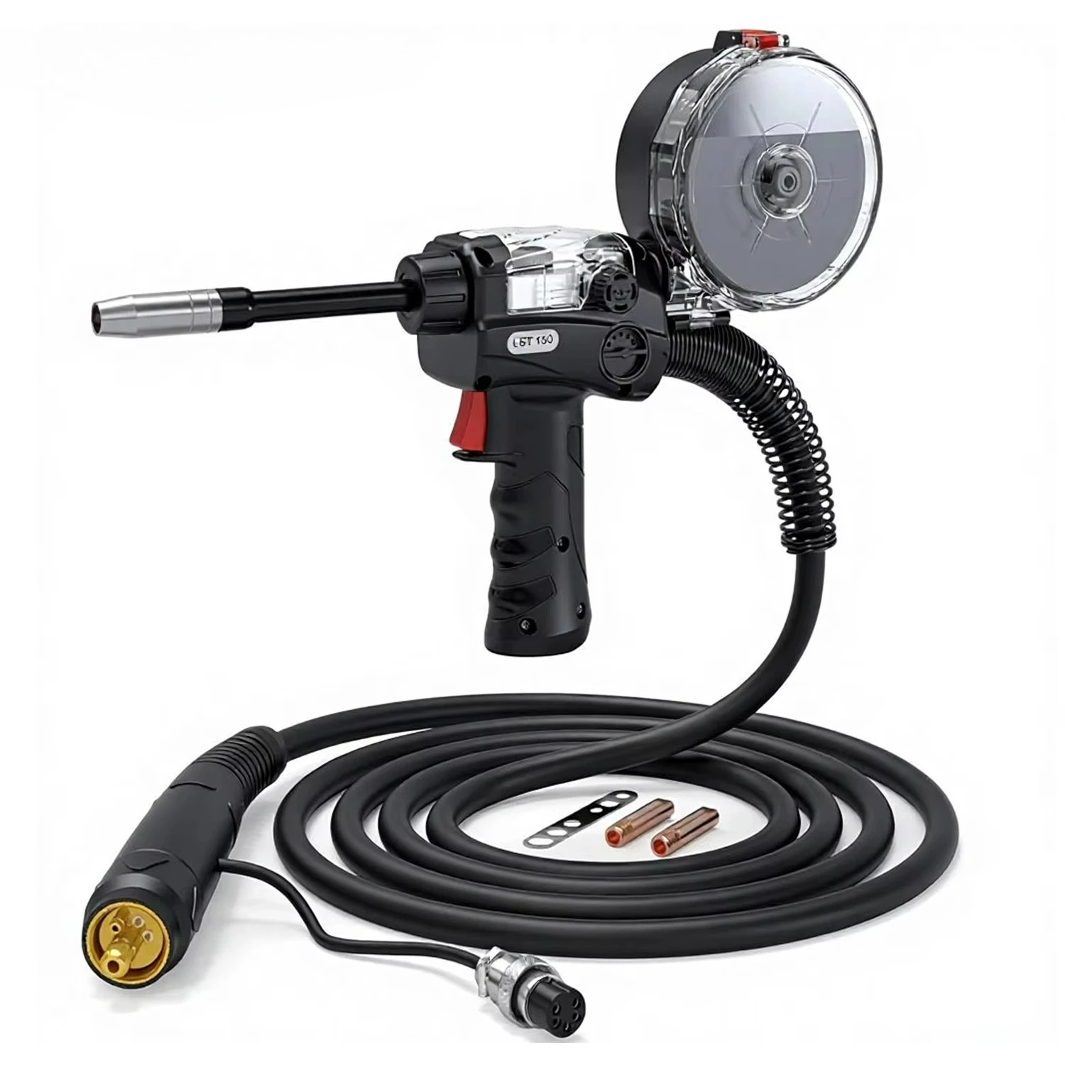 Spool Gun Aluminum Welding Euro Connection 5-Pin 10FT for MIG205MP/MIG205PRO/MIG165PRO/MIG200ELITE