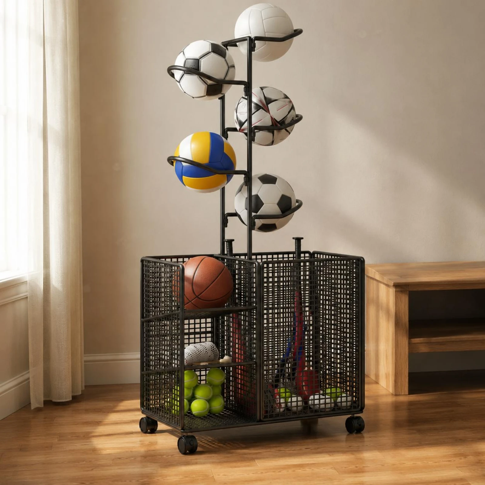 Stojak na sprzęt sportowy z za – Sports Equipment Trolley recenzja i cena
