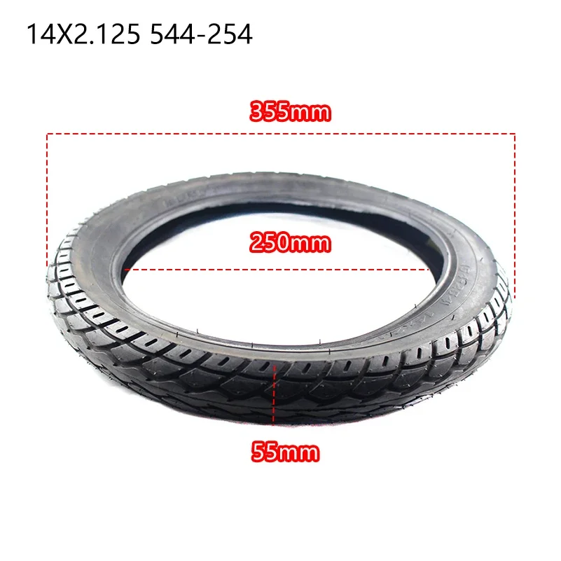 High quality 14 inch wheel Tire 14 X 2.125 / 54-254 tyre inner tube fits Many Gas Electric Scooters and e-Bike 14*2.125 tire