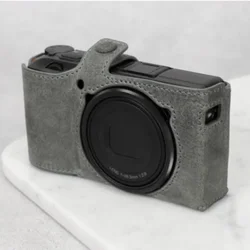 High Quality Handmade Genuine Cowhide Leather Camera Case Camera Protective Case Suitable For Ricoh GRiii GR3 GR3X GRHDX