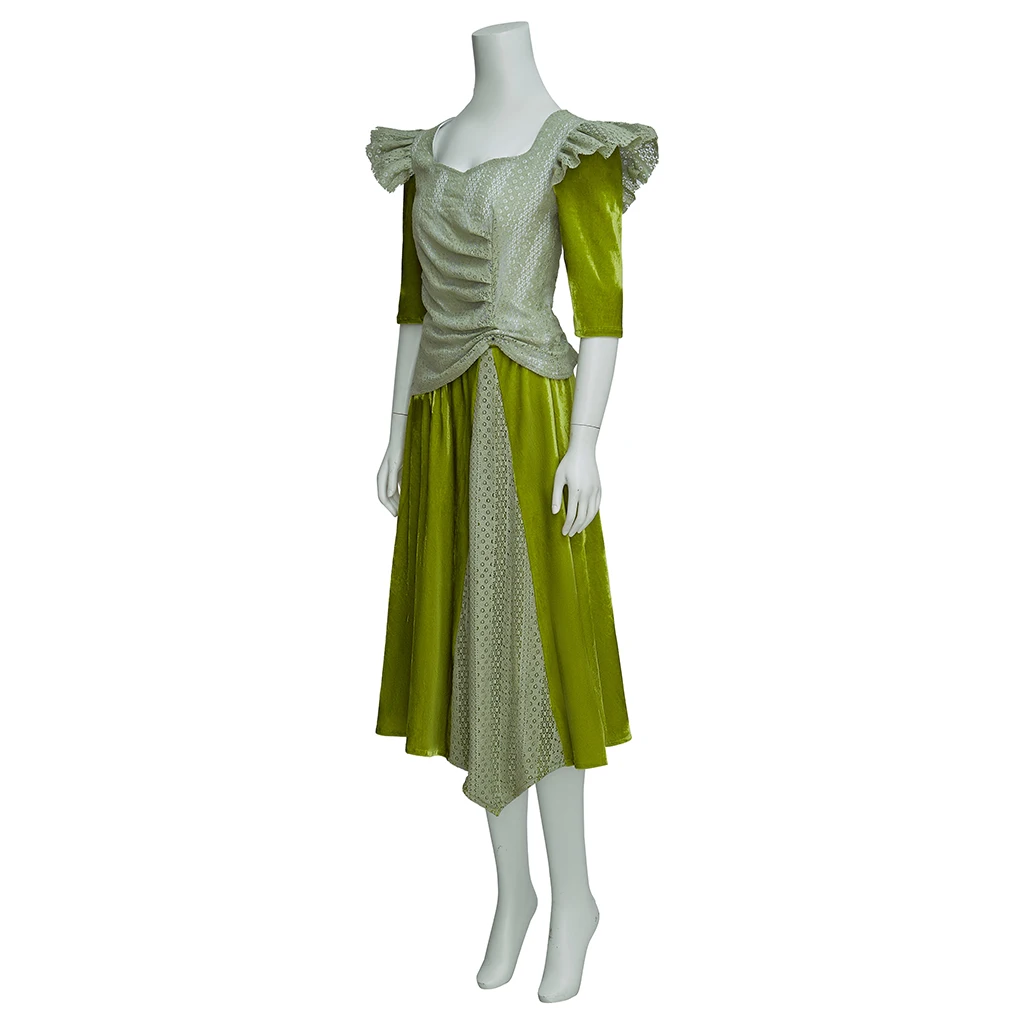 Musical Hadestown Persephone Cosplay Kostüm Frau grünes Kleid Persephone Bühnenkostüm Ballkleid