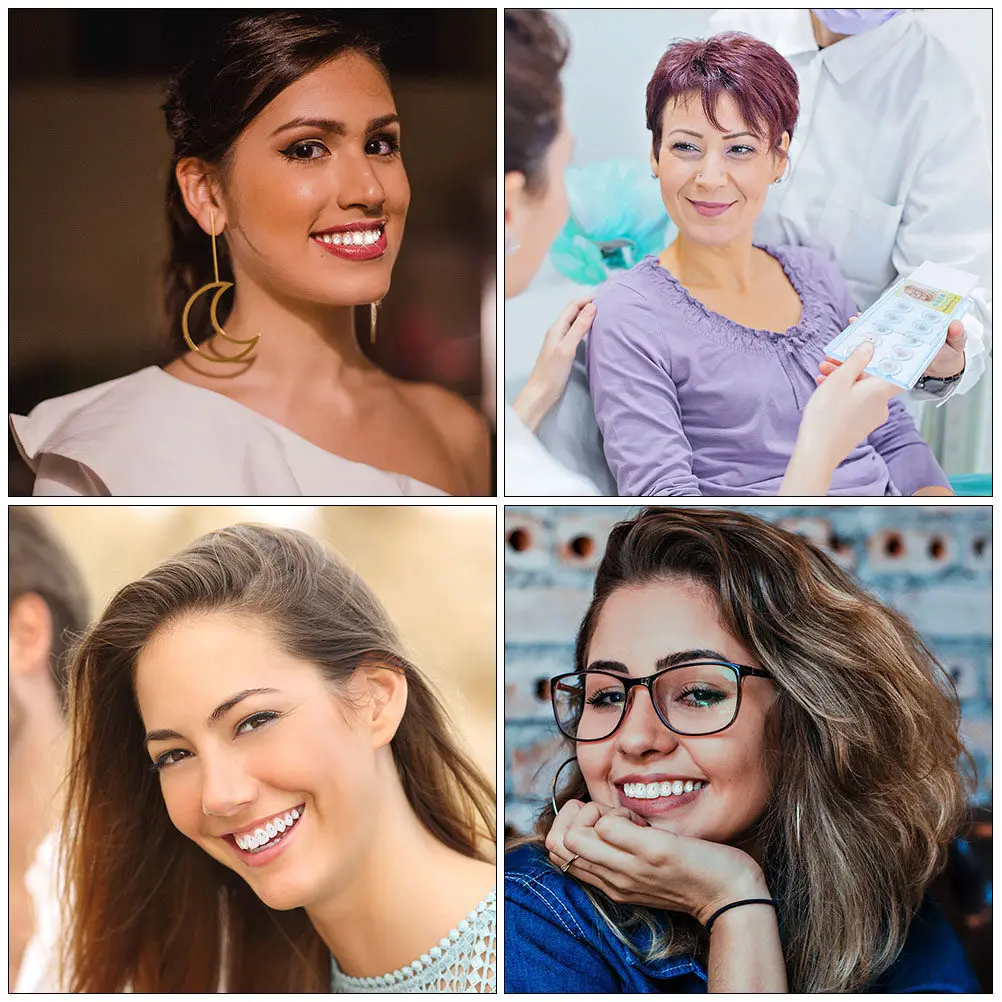 30Pcs Creative Tooth DIY Decor Glittering Dental Crystal Jewelry Shiny Teeth Ornament Enhancement Dental Crystal