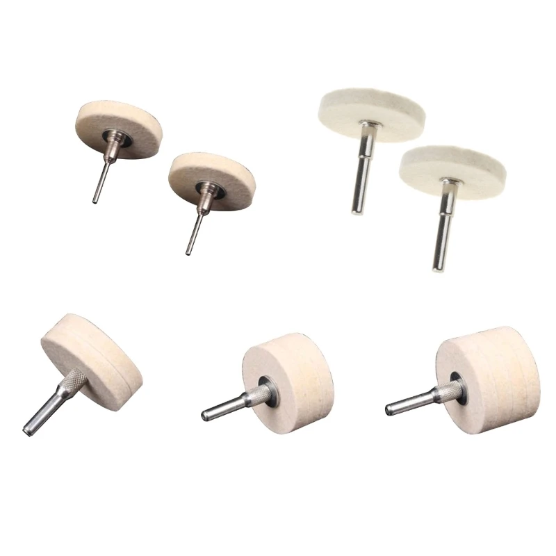 ipiip Compressed Wool Felt Buffer Pads Felt Polishing Wheel Disc Abrasive Tool for Jewelry Processing, Jades Processing