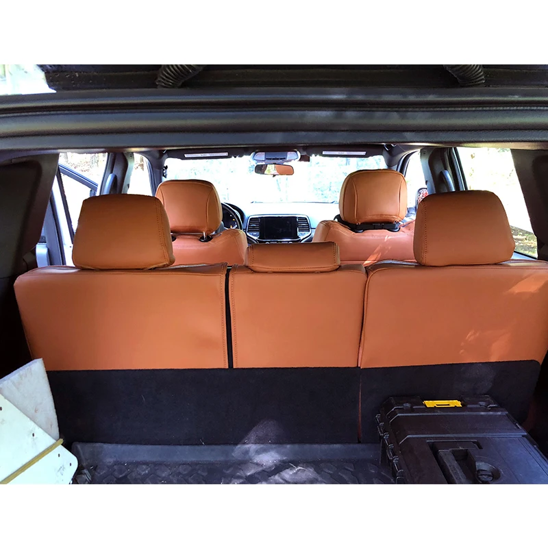 Picture 7: Custom Car Accessories Seat Covers Full Set Middle Perforated  Specific for 2007/2021 Jeep Grand Cherokee model Laredo (WK2)