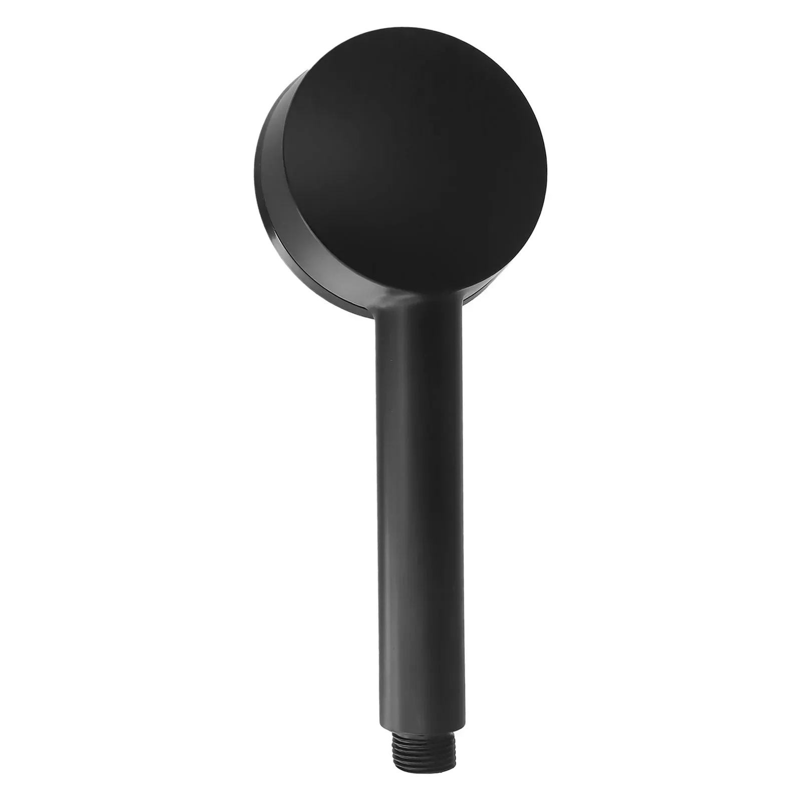 Fixed Support Type Round Water Saving Shower Heads Shower Head 5 Modes Adjustment Bathroom Black Shower Head Set