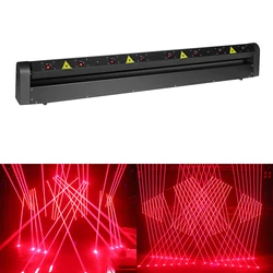 8-Eye Moving Head Beam Scan Laser Light 500Mw Red Lazer Lighting For club DJ Disco bar stage