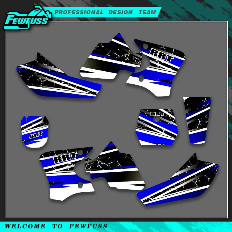

Fewfuss For YAMAHA TTE90 2000 2001 2002 2003 2004-2008 Graphics Decals Stickers Motorcycle Background Custom Number