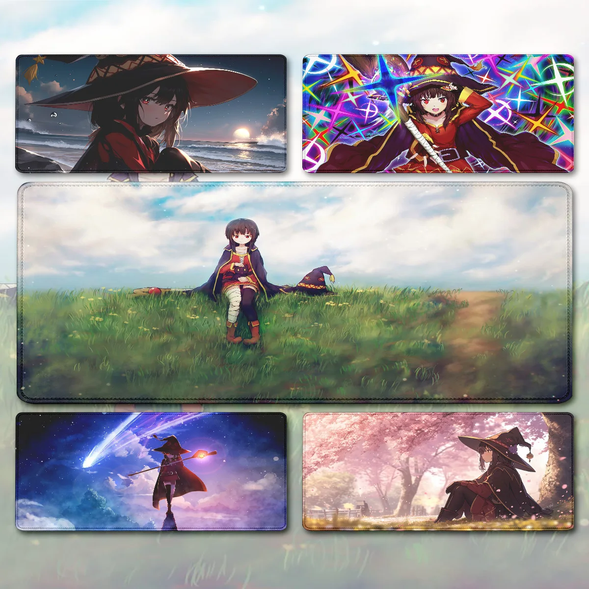 Konosuba Megumin Anime mousepad Mouse Mat Desk Mat With teclado mousepad Gaming Accessories Prime Gaming XXL Keyboard mouse pad