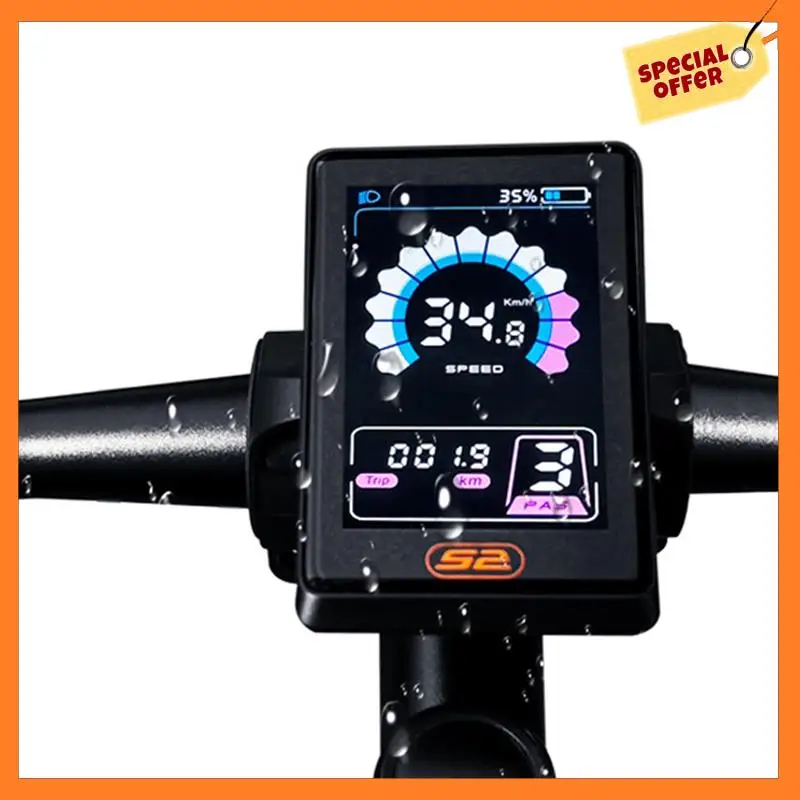 

AD08-Electric Bicycle UKS2-PLUS LCD Color Display With USB Interface For Bafang Mid Mounted Motor BBS01/BBS02/BBSHD