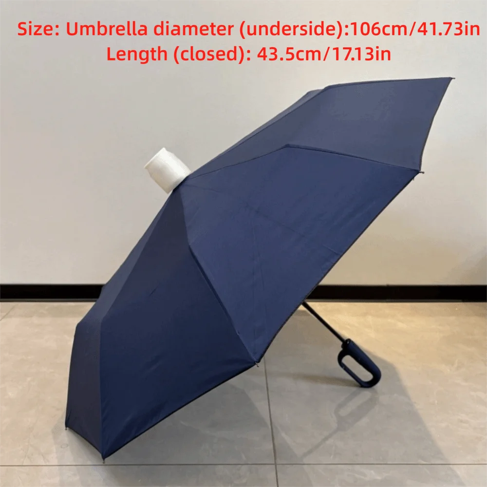 Durable Wind-Resistant Automatic Umbrella Sturdy Ribs Ergonomic Handle Anti-UV Umbrella with Waterproof Cover Car Umbrella - view 6