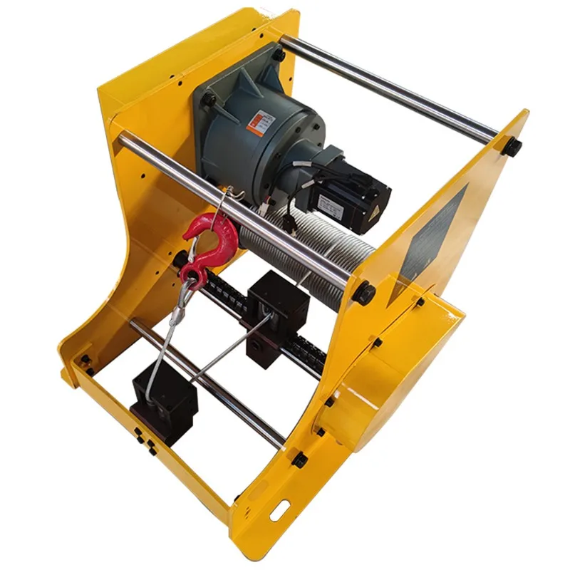 Servo Electric Winch Variable Frequency Automatic Rope Arrangement Industrial Lifting Traction Hoist for Heavy Load Pulling Work
