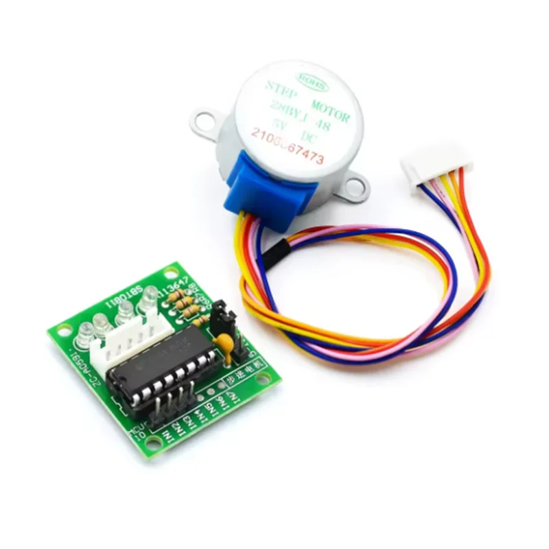 Шаговый-двигатель-5В-28byj-48-модуль-драйвера-uln2003-для-arduino-миниатюрный-электрический-шаговый-двигатель-для-pic-51-avr