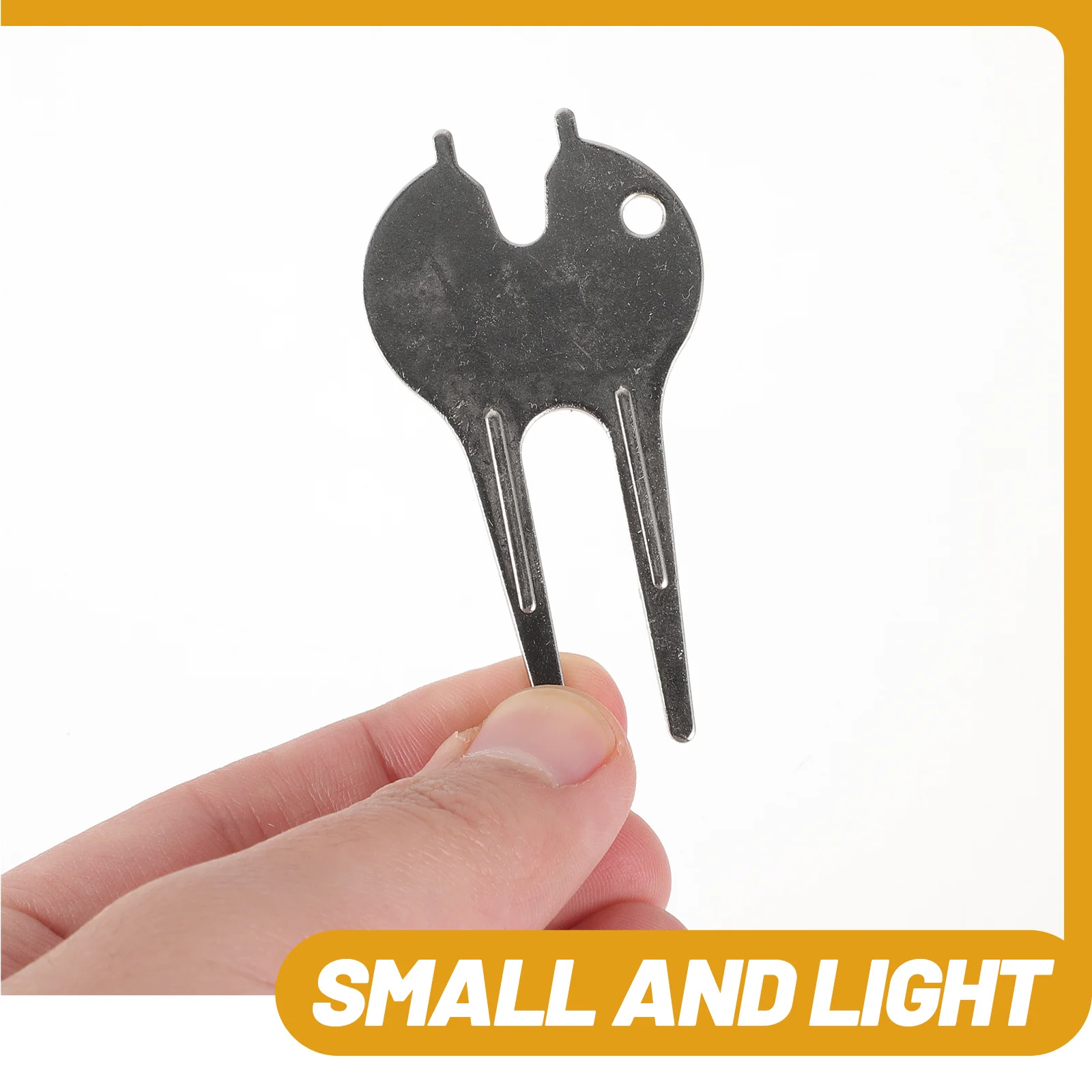 

6Pcs Metal Divot Tool Portable Golf Divot Fork Smooth Design Wear-Resistant Outdoor Lawn Repairing Accessory Kit