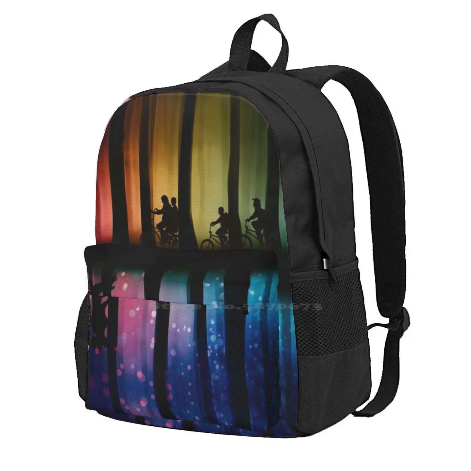 Stranger Fashion Travel Laptop School Backpack Bag Stranger Graphic Design