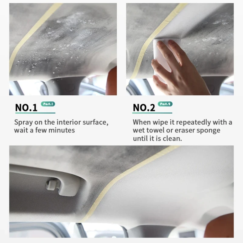 Leather & Fabric Revitalizer Kit – 100ml Foam Cleaner + Microfiber Cloth for Car Seats