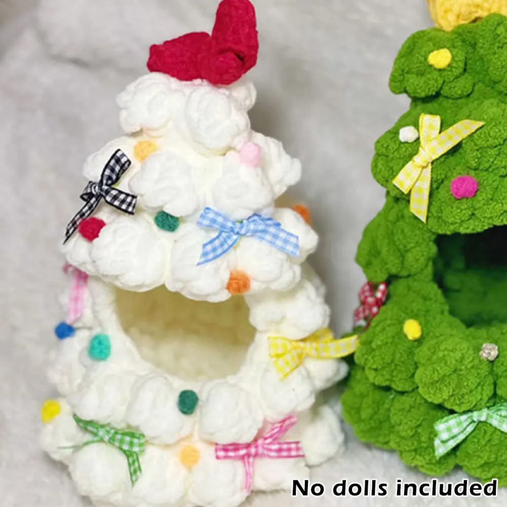 ชุดวัสดุไหมพรม DIY สำหรับทำต้นคริสต์มาส สำหรับตุ๊กตา Labubu ขนาด 17 ซม. ชุดเสื้อสเวตเตอร์คริสต์มาส อุปกรณ์ตกแต่งตุ๊กตา น่ารัก