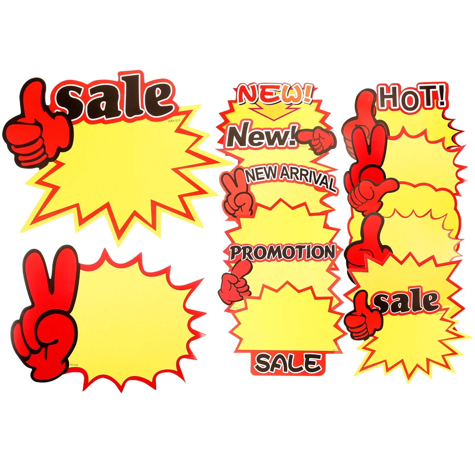 120pcs-price-labels-for-clothing-store-price-tags-shop-manager-star-shaped-burst-signs-fluorescent-garage-retail