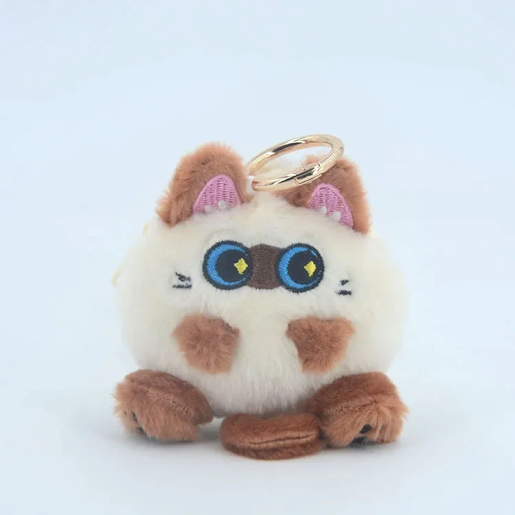 Japanese Kawaii Siamese Cat Plush Doll Pendant Wallet Keypack Schoolbag Fashionable Decoration Christmas Gifts for Children