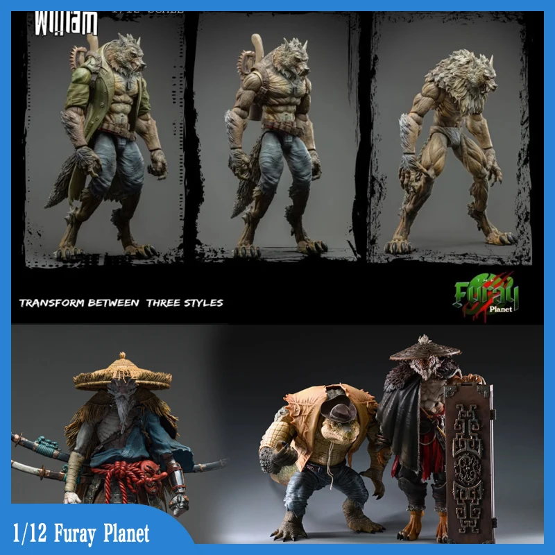 Original Furay Planet Veteran William Werewolf Anime Figure William Werewolf Action Figurine Movable Assembly Model Toy Gift