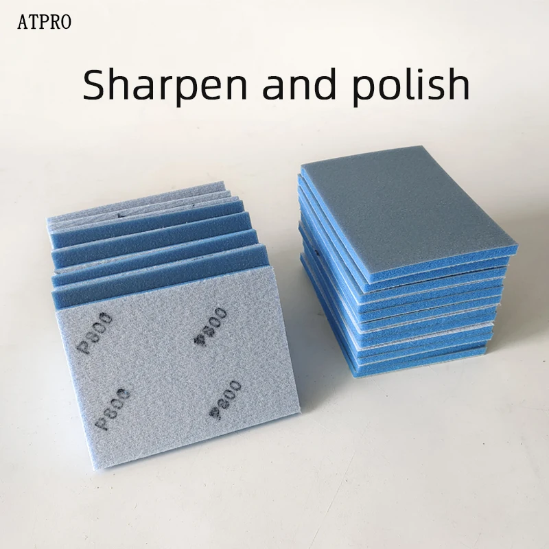 

75x100mm Foam Sandpaper Square Sponge for Car Paint Orange Peel Polishing Small Sanding Block Machine Use