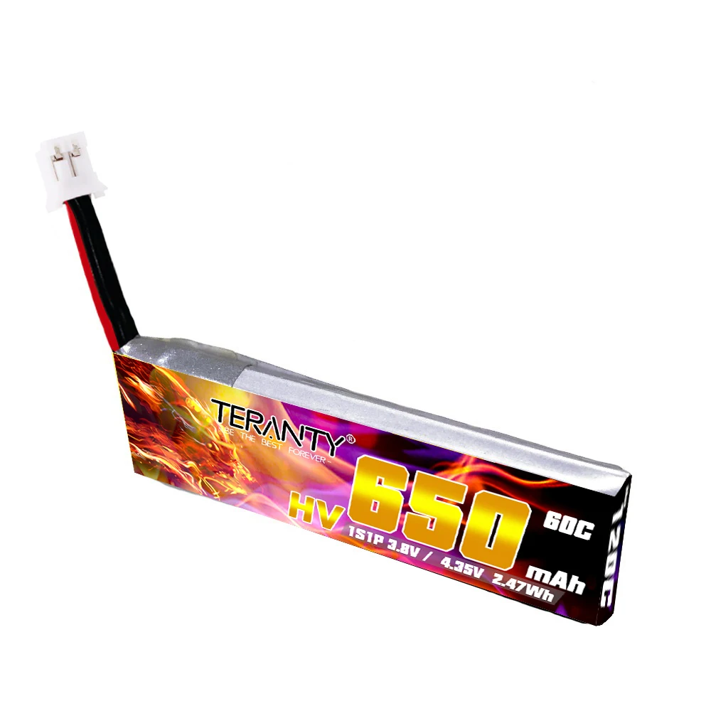 TREANTY 1S 650mAh 3.8V 60C/120C 4.35V HV Lipo battery + Charger PH2.0 Plug for Tinyhawk Snapper7 E010 M80S Tiny7 Beta85 Drone