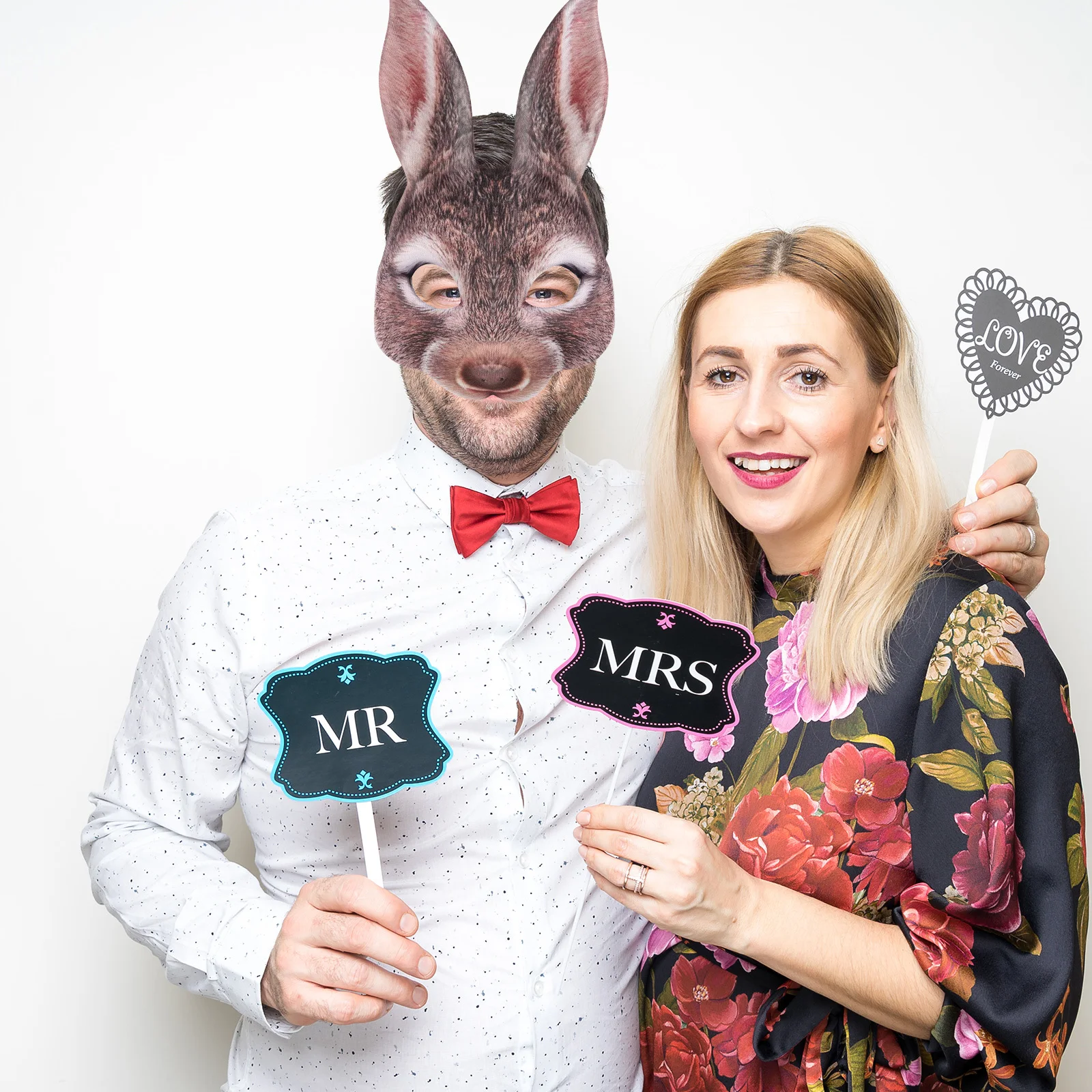 

Bunny Mask Funny Rabbit Masks Moisturizing Halloween Ball Party Cosplay Face Man