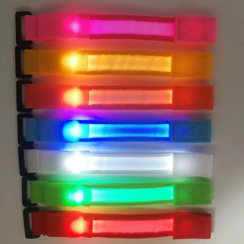 Arm Strap LED Luminous Bracelet Adjustable Bar Luminous Wristband Party Supplies Glow In The Dark Sports Wrist Strap Unisex