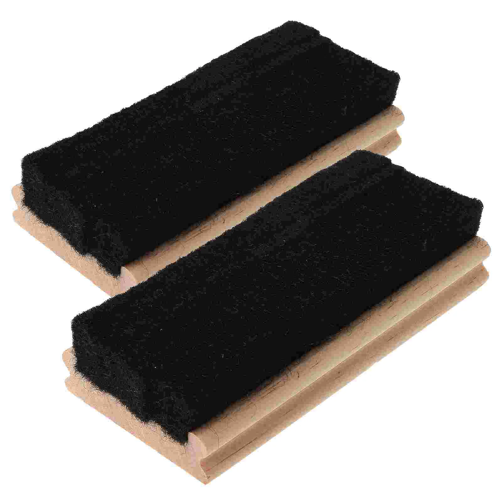 2 Pcs Blackboard Eraser Office Accessories Chalkboard Wool Felt Whiteboard Wood