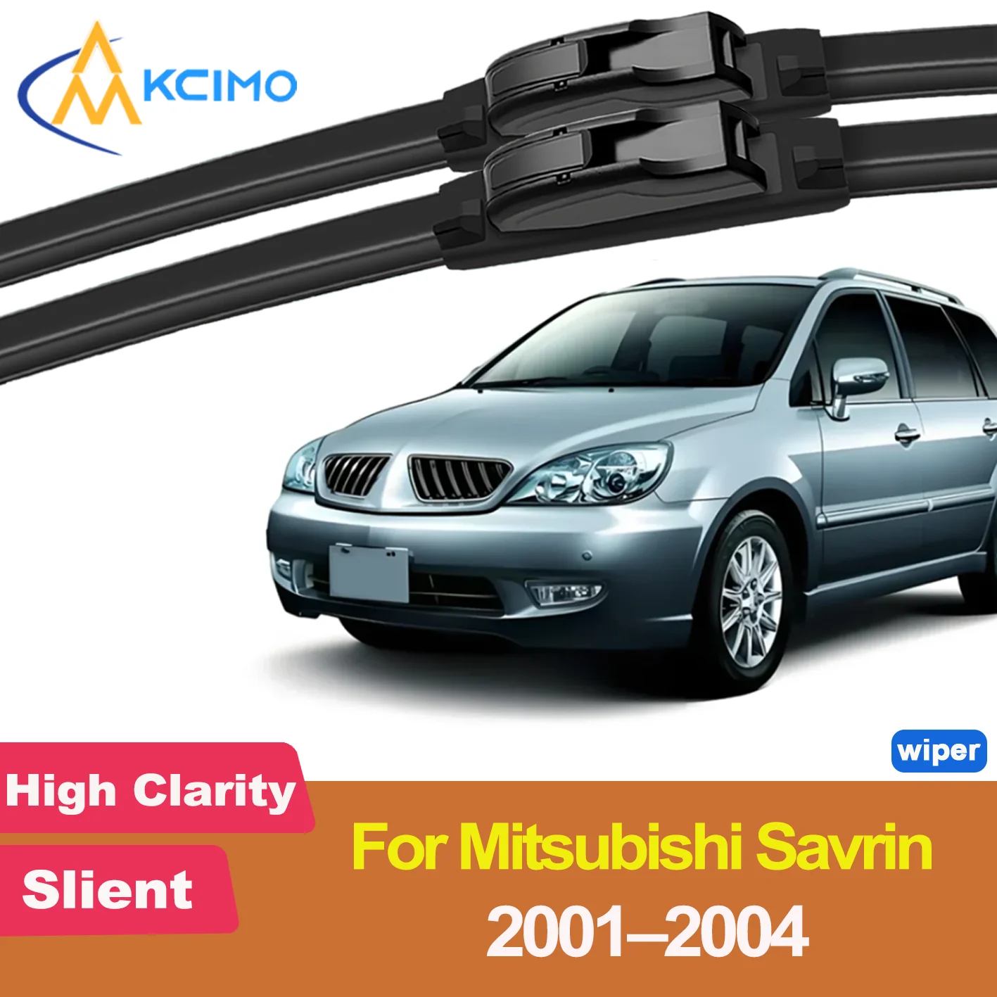 

2PCS New Front Windshield Wiper Blade for Mitsubishi Savrin 2001-2004 Front Windshield Auto Wipers Blade Accessories 2004 2003