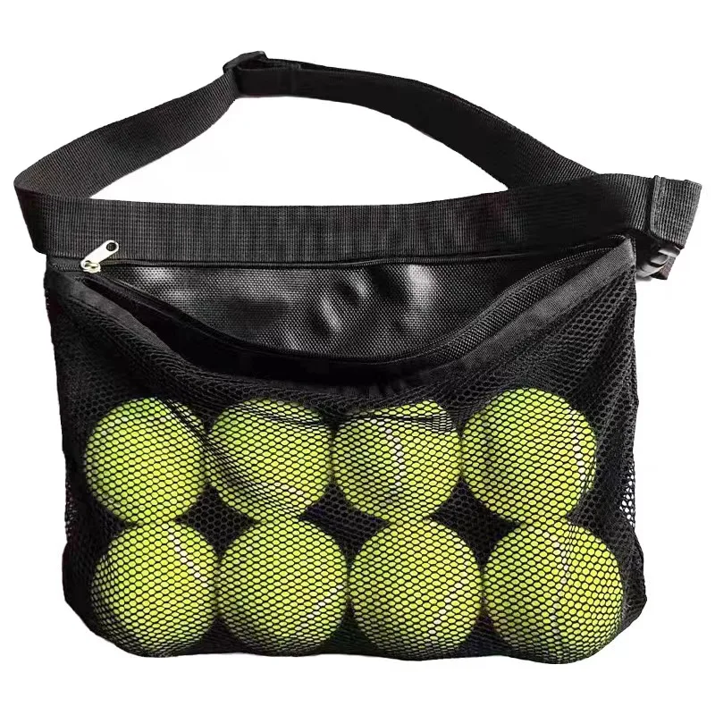 Tennis Ball Holder Pickleball Band Pouch Mesh Ball Storage Bag Sports Accessory For Women Men Teens Golf Athletes Waist Bag