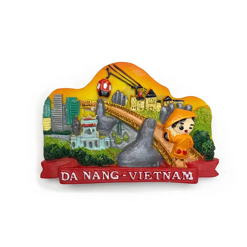 

Da Nang, Vietnam3dLandmark City Architecture Scenery Cultural and Creative Magnetic Fridge Magnets Travel Souvenirs Home Decorat