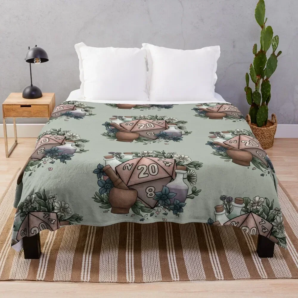 

Alchemist D20 Tabletop RPG Gaming Dice Throw Blanket Luxury St Hairy Cute Plaid bed plaid Blankets