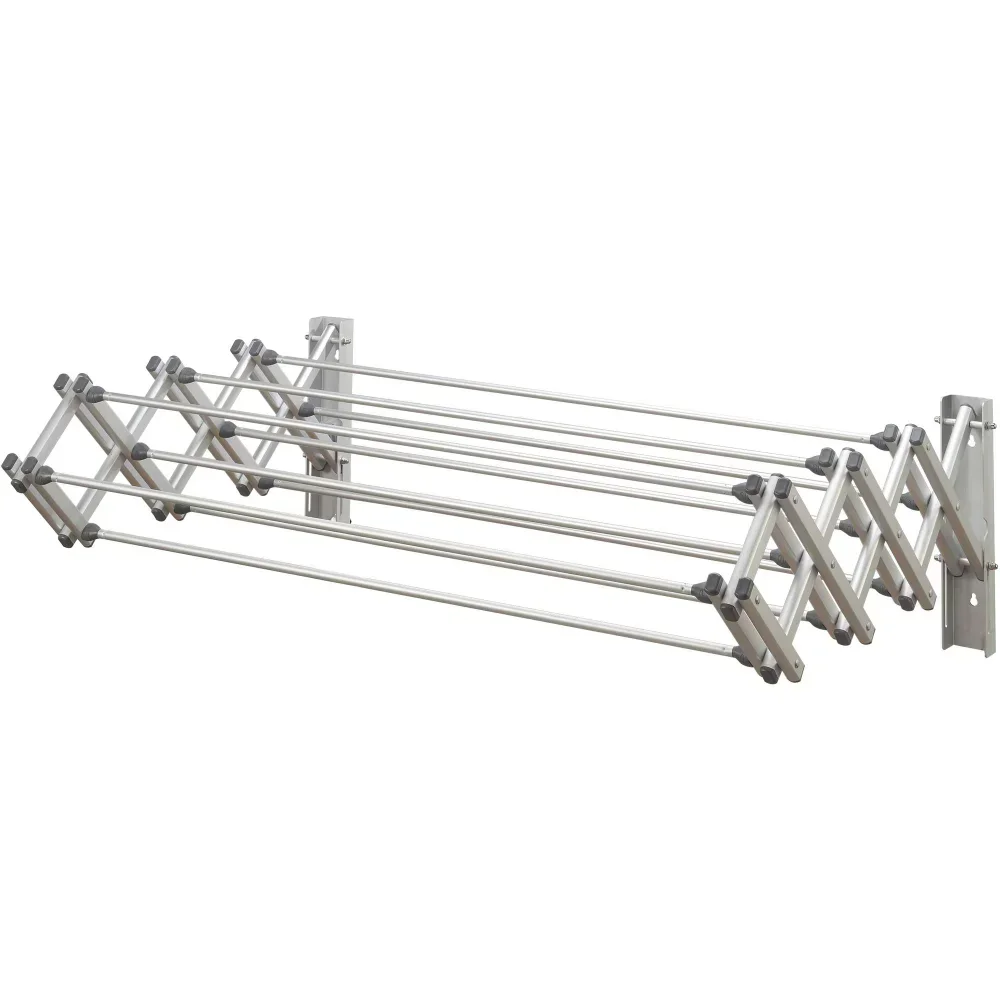 W-84152 Accordion Wall Drying Rack Collapsible,Strong and Durable, Aluminum,Silver,24.00 X 36.00 X 10.00 Inches