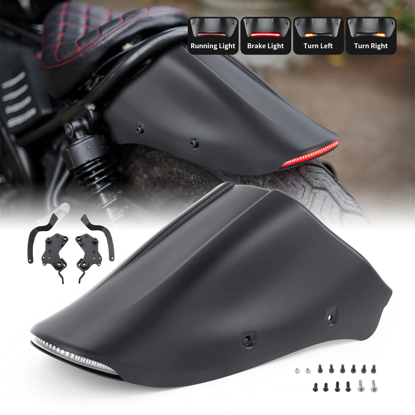 Motorcycle Accessories Rear Tail Tidy Fender Eliminator Led Fairing For Honda Rebel 300 500 2017-2022 2021 2020 2019