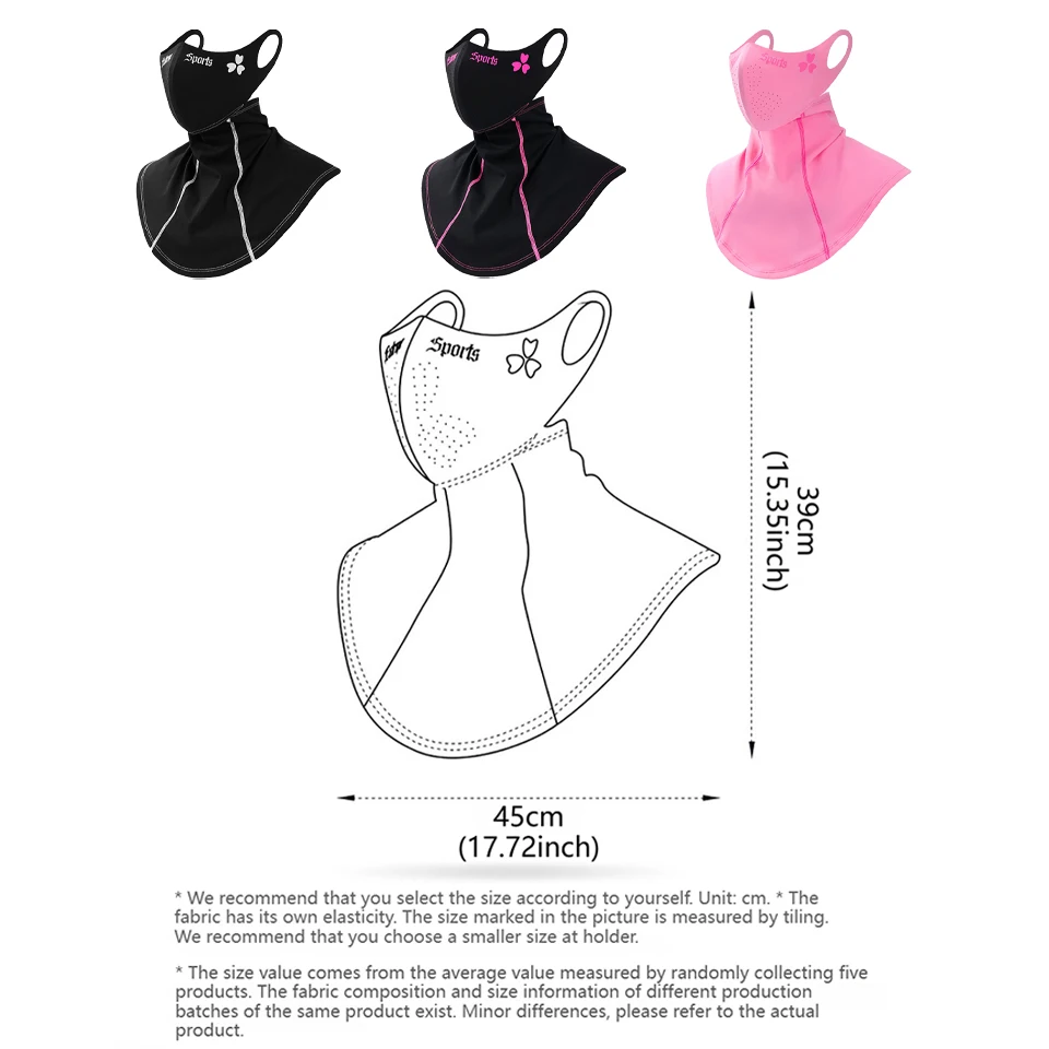 GTUBIKE Winter Ski Face Mask Fleece Lining Thickened Warmth Outdoor Cycling Neck Warmer Windproof Cold-Resistant Ear Loop Design