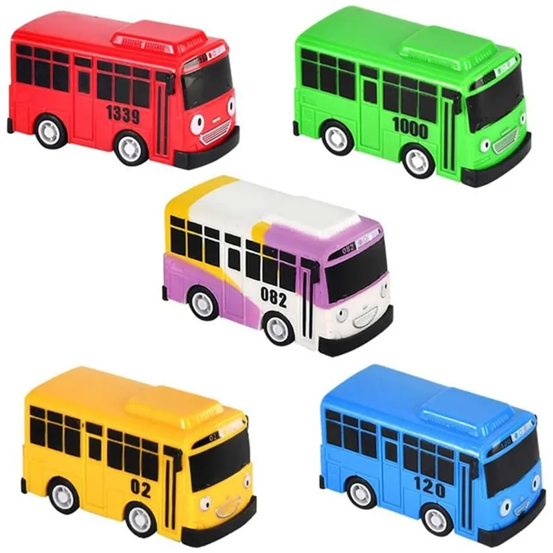 5Pcs Mini Bus Toy Car, Model Car, Mini Pull Back Toy Cars Gifts for Boys Friends and Children, Birthday Party Gift