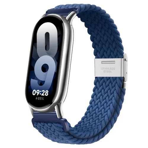 Imagen 2 del producto Bucle Solo trenzado para Xiaomi Mi Band 8, accesorios de Correa, correas de nailon elástico, pulsera de Correa de repuesto para Miband 8 NFC