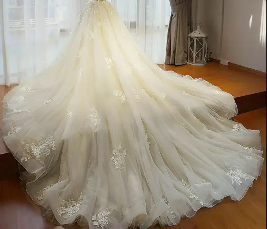 HOT NEW Women Bridal Gowns Detachable train Custom made removable Skirt lace applique wedding skirt custom size